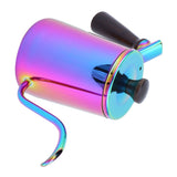700ml Coffee Kettle 304 Stainless Steel Gooseneck Spout Coffee Drip Pot with Wooden HandleLong Spout‑ Colorful In Australia - Darrahopens