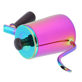 700ml Coffee Kettle 304 Stainless Steel Gooseneck Spout Coffee Drip Pot with Wooden HandleLong Spout‑ Colorful In Australia - Darrahopens