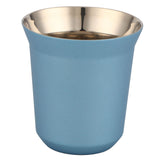 Stainless Steel Coffee Cup Double Wall Insulated Capsule Cup Mug for Home Coffee ShopLight Blue 160ml In Australia - Darrahopens