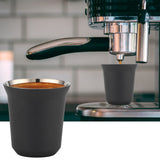 Double Wall Coffee Mug 304 Stainless Steel Insulation Capsule Cup for Kitchen SuppliesMatte Black 160ml
