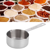 Baking Measuring Spoon 304 Stainless Steel Measuring Cup Scoop with Scales Kitchen Supplies1/2cup125ml