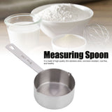 Baking Measuring Spoon 304 Stainless Steel Measuring Cup Scoop with Scales Kitchen Supplies1/2cup125ml
