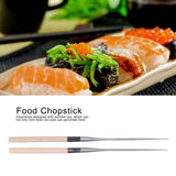 Japanese Sushi Chopsticks with Wood Handle Cooking Chopsticks Tableware Serving Utensils180MM