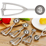 Ice Cream Spoon Multi Function 304 Stainless Steel Fruit Melon Meat Scoop Kitchen Utensils(J10189B 44 )
