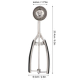 Ice Cream Spoon Stainless Steel Ice Cream Fruit Scoop Melon Baller Digging Ball for Kitchen44mm