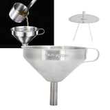 304 Stainless Steel Kitchen Funnel with Filter for Transferring of Liquid Dry Ingredients13cm Mouth Diameter In Australia - Darrahopens