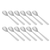 12PCS Silverware Set Stainless Steel Flatware Cutlery Kitchen Utensils for Hotel RestaurantSpoon