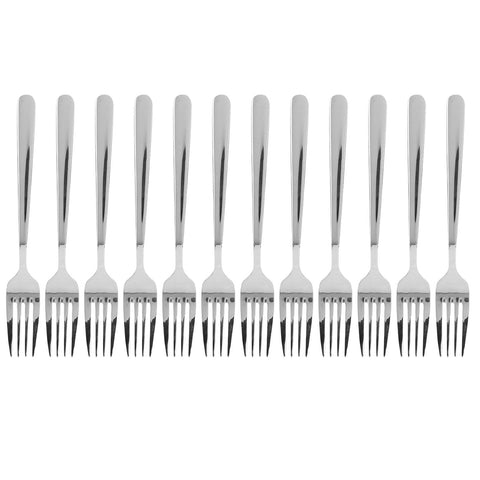 12PCS Silverware Set Stainless Steel Flatware Cutlery Kitchen Utensils for Hotel RestaurantFork In Australia - Darrahopens