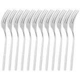 12Pcs Stainless Steel Forks Multifunctional Tasting Appetizer Cake Dessert Salad Fruit Fork In Australia - Darrahopens