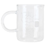 Beaker Mug Borosilicate Glass Cup with Handle and Measuring Scale for Coffee Tea In Australia - Darrahopens