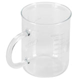 Beaker Mug Borosilicate Glass Cup with Handle and Measuring Scale for Coffee Tea In Australia - Darrahopens