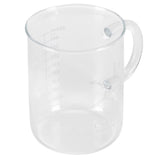 Beaker Mug Borosilicate Glass Cup with Handle and Measuring Scale for Coffee Tea In Australia - Darrahopens