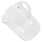 Beaker Mug Borosilicate Glass Cup with Handle and Measuring Scale for Coffee Tea In Australia - Darrahopens