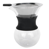 Reusable Glass Coffee Pot with Stainless Steel Filter Manual Drip Coffee Maker Set200ml In Australia - Darrahopens