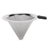 Reusable Glass Coffee Pot with Stainless Steel Filter Manual Drip Coffee Maker Set400ml