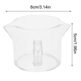 Heat Resistant Glass Measuring Cup Small Milk Coffee Double Mouthed Ounce Cup Kitchen Supplies