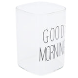 Transparent Milk Cup Innovative Coffee Mug Tea Drink Glass Drinkware for Home ShopBlack Label 240ml