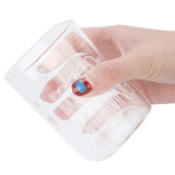 Transparent Milk Cup Innovative Coffee Mug Tea Drink Glass Drinkware for Home ShopWhite Label 240ml