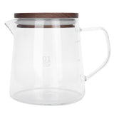 Coffee Pot with Lid HeatResistant Glass Heat Insulation Handle Kettle for Tea Milk Juice(300ml ) In Australia - Darrahopens