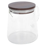 Coffee Pot with Lid HeatResistant Glass Heat Insulation Handle Kettle for Tea Milk Juice(300ml )