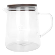 Coffee Pot with Lid HeatResistant Glass Heat Insulation Handle Kettle for Tea Milk Juice(500ml ) In Australia - Darrahopens