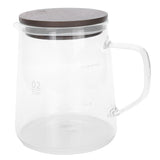 Coffee Pot with Lid HeatResistant Glass Heat Insulation Handle Kettle for Tea Milk Juice(500ml ) In Australia - Darrahopens