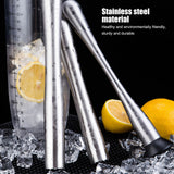 Stainless Steel Ice Crushing Rod Mixer Cocktail Muddler Barware Kitchen Tools DIY Bar ToolL