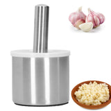 Mortar Pestle Set Stainless Steel Manual Garlic Mill Grinder Crusher Kitchen Tool Gadget