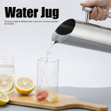 2L Large Capacity Stainless Steel Water Jug Cold Drinking Pitcher Home Hotel Serving Tool