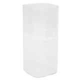 400ml Water Cup Square Heat-Resistant Glass Mug Beverage Milk Breakfast Cup DrinkwareCrown Pattern