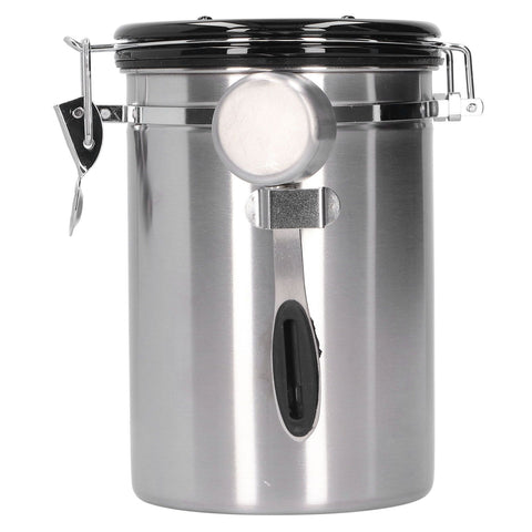 Coffee Bean Container with Exhaust Valve Tea Leaf Storage Canister for Kitchen Use(Silver Spoon 1.8L (Filled 750g Coffee Bean)) In Australia - Darrahopens