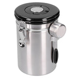 Coffee Bean Container with Exhaust Valve Tea Leaf Storage Canister for Kitchen Use(Silver Spoon 1.8L (Filled 750g Coffee Bean)) In Australia - Darrahopens