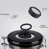Coffee Bean Container with Exhaust Valve Tea Leaf Storage Canister for Kitchen Use(Silver Spoon 1.8L (Filled 750g Coffee Bean))