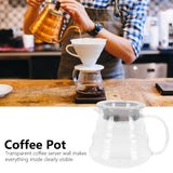 Glass Coffee Server Professional Glass Coffee Carafe Coffee Pot for Bar Kitchen Counter300ml