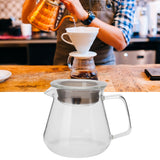 Glass Pour Over Coffee Maker Coffee Pot Kettle for Home Office Cafe Shop Supplies500ml
