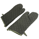Baking Gloves Green Cotton Thick Heat Resistant Gloves for Electric Oven Kitchen Accessory In Australia - Darrahopens
