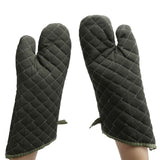 Baking Gloves Green Cotton Thick Heat Resistant Gloves for Electric Oven Kitchen Accessory In Australia - Darrahopens