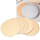 10PCS Double Sided Pattern Round Cake Boards Reusable Cake Trays for Wedding Birthday Party(6in ) In Australia - Darrahopens