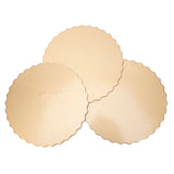 10PCS Double Sided Pattern Round Cake Boards Reusable Cake Trays for Wedding Birthday Party(12 pouces )