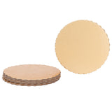 10PCS Double Sided Pattern Round Cake Boards Reusable Cake Trays for Wedding Birthday Party(12 pouces )