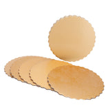 10PCS Double Sided Pattern Round Cake Boards Reusable Cake Trays for Wedding Birthday Party(12 pouces )