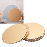 10PCS Double Sided Pattern Round Cake Boards Reusable Cake Trays for Wedding Birthday Party(12 pouces )