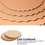 10PCS Double Sided Pattern Round Cake Boards Reusable Cake Trays for Wedding Birthday Party(12 pouces )