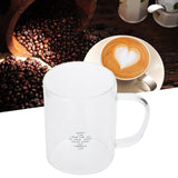 350ml Transparent Milk Cup Coffee Mug Tea Glass Drinkware with Handle for Kitchen Supplies(Five Pointed Star )