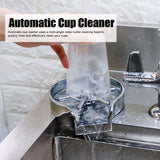 Automatic Cup Washer Machine Stainless Steel Bar Glass Rinser for Hotel Bar Coffee Shop