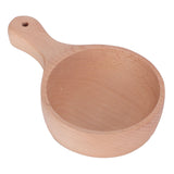 Wooden Salad Bowl with Handle JapaneseStyle Noodles Fruit Bowl Kitchen Tablewares In Australia - Darrahopens