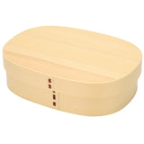 Lunch Box Portable Japanese Style Single Layer Wooden Food Sushi Container Tablewares