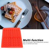 DIY Waffle Mold Reusable Silicone Muffin Cake Mould Baking Utensil Kitchen Accessory4‑Grid Rectangular