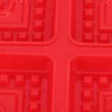 DIY Waffle Mold Reusable Silicone Muffin Cake Mould Baking Utensil Kitchen Accessory(4Grid HeartShape )