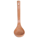 Soup Wooden Spoon with Hanging Hole Long Handle Lightweight 27.5x7.5cm/10.8x2.9in In Australia - Darrahopens